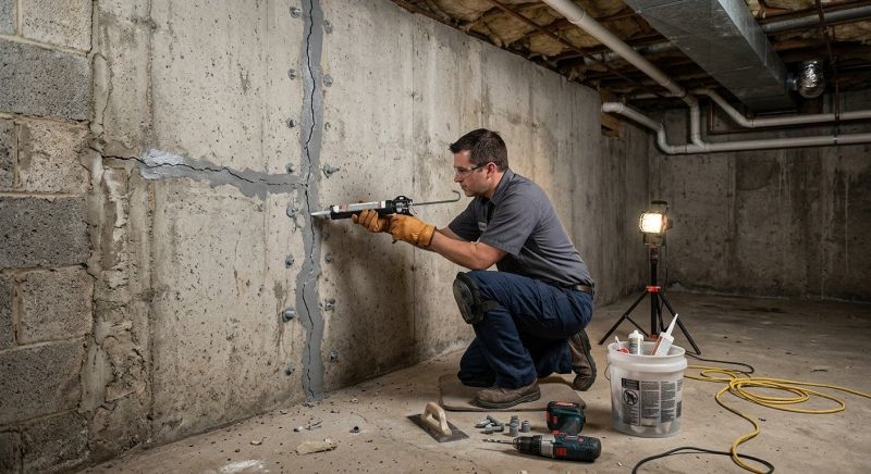 Basement Crack Repair in Douglasville, GA