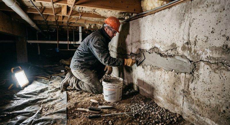 Basement Crack Repair in Douglasville, GA