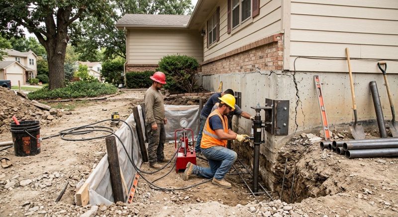 Cracked Foundation Repair in Paulding County, GA