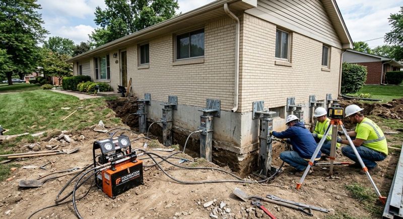 Foundation Pier Leveling in Douglasville, GA