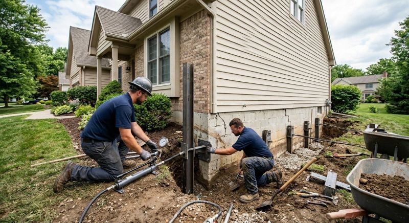 Foundation Pier Repair in Douglasville, GA