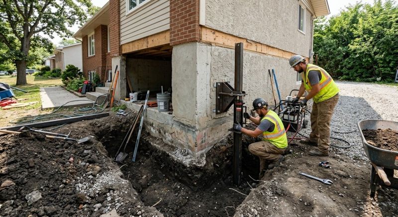 Foundation Pier Repair in Douglasville, GA