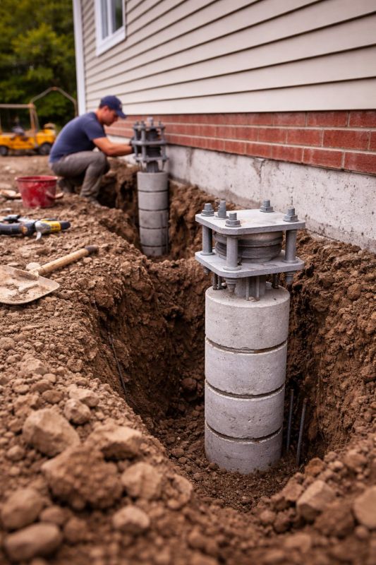 Helical Piers Installation in Douglasville, GA