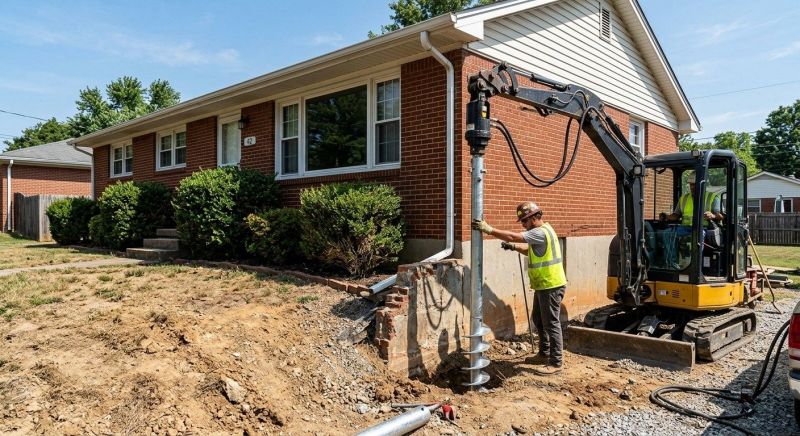 Helical Pile Installation in Douglasville, GA