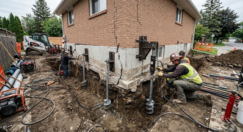 Sinking Foundation Repair in Carroll County, GA