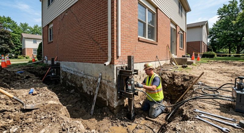 Sinking Foundation Repair in Fayette County, GA
