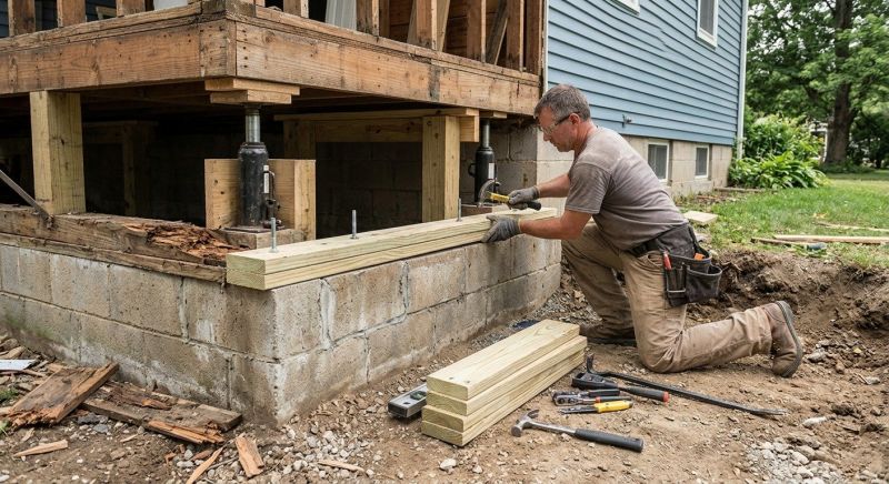 Sinking Foundation Repair in Forest Park, GA