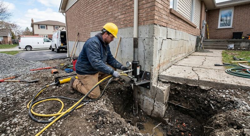 Sinking Foundation Repair in Union City, GA
